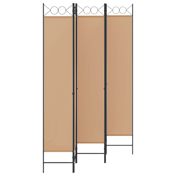 5-paneelinen huonejako Beige 200 x 220 cm Kangas