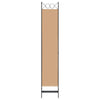 6-paneeli huonejakaja Beige 240 x 220 cm Kangas