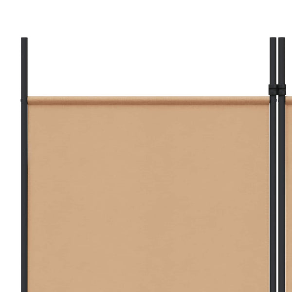 4-paneelinen huoneen jakaja Beige 200 x 220 cm Kangas