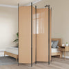 4-paneelinen huoneen jakaja Beige 200 x 220 cm Kangas