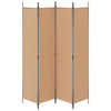 4-paneelinen huoneen jakaja Beige 200 x 220 cm Kangas