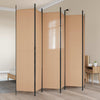 6-paneeli huonejakaja Beige 300 x 220 cm Kangas