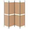 4-paneelinen huoneen jakaja Beige 200 x 180 cm Kangas