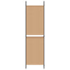6-paneeli huonejakaja Beige 300 x 180 cm Kangas