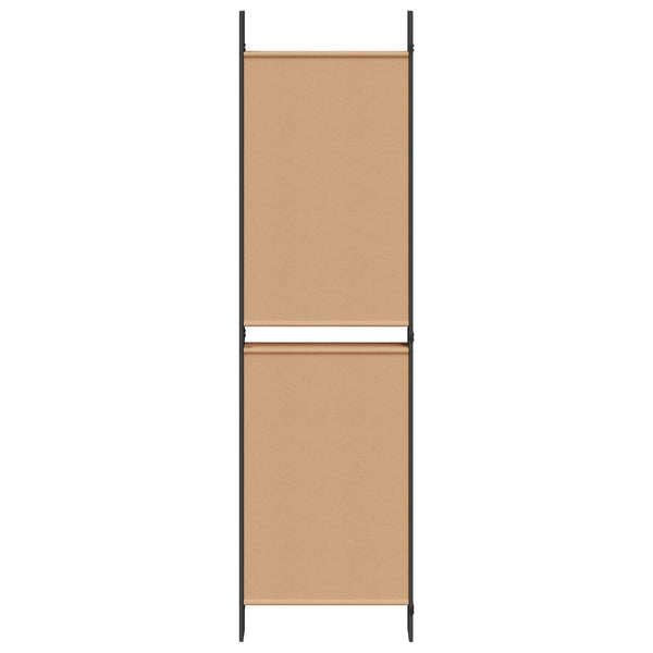 6-paneeli huonejakaja Beige 300 x 180 cm Kangas