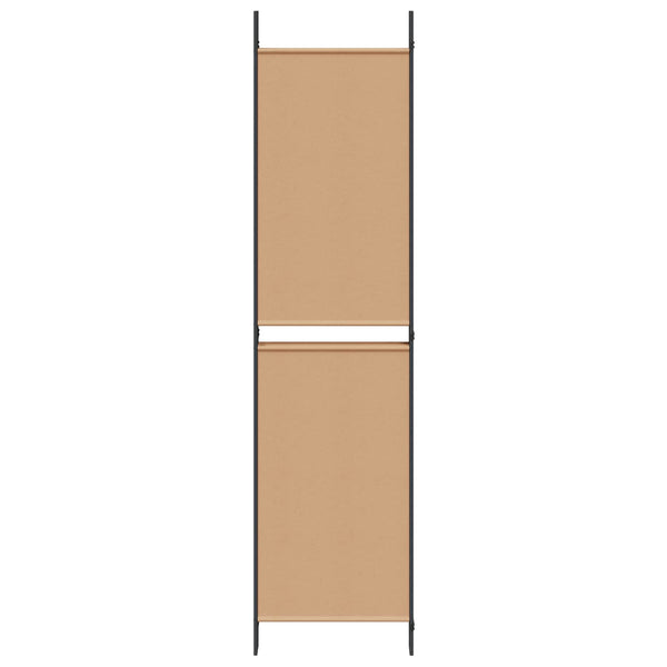 5-paneelin huonejakaja Beige 250 x 200 cm Kangas