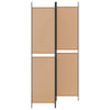 3-paneeli huonejakaja Beige 150 x 220 cm Kangas