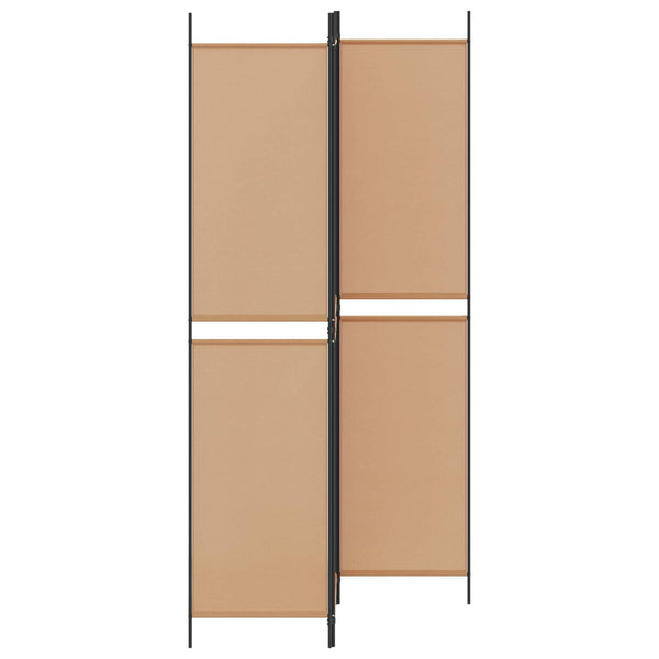 3-paneeli huonejakaja Beige 150 x 220 cm Kangas