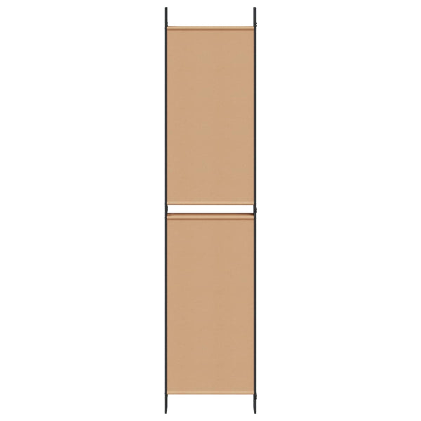 6-paneeli huonejakaja Beige 300 x 220 cm Kangas