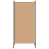 2-Panelin Huonejakaja Beige 175 x 180 cm Kangas