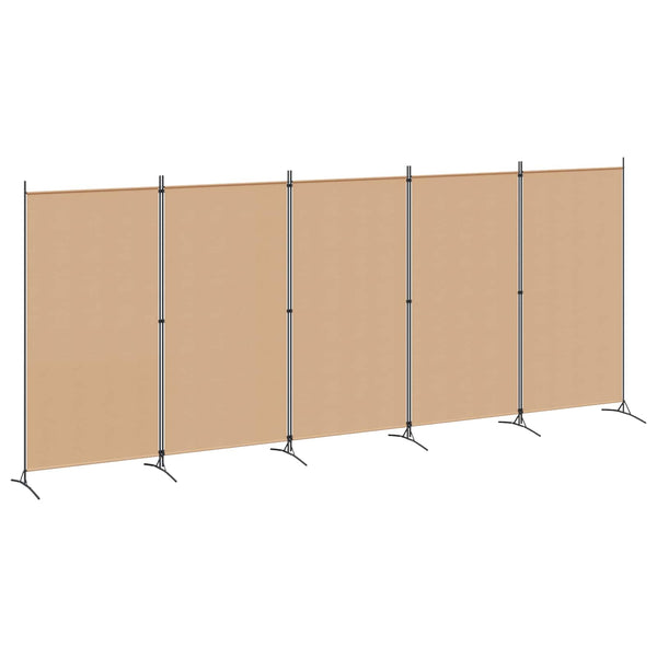 5-paneelinen huonejako Beige 433 x 180 cm Kangas