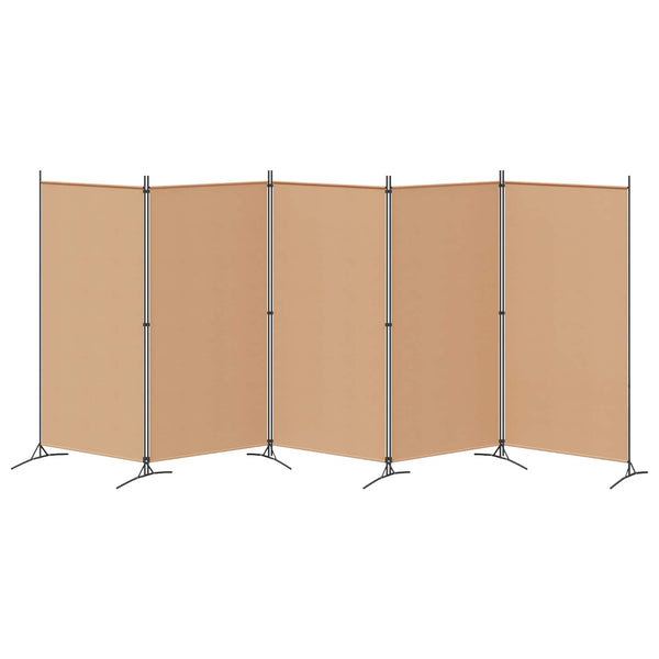 5-paneelinen huonejako Beige 433 x 180 cm Kangas
