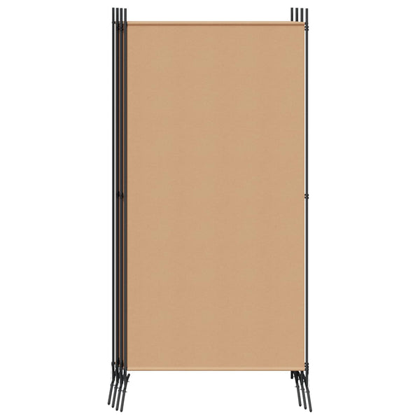6-paneeli huonejakaja Beige 520 x 180 cm Kangas