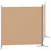 2-Panelin Huonejakaja Beige 348 x 180 cm Kangas