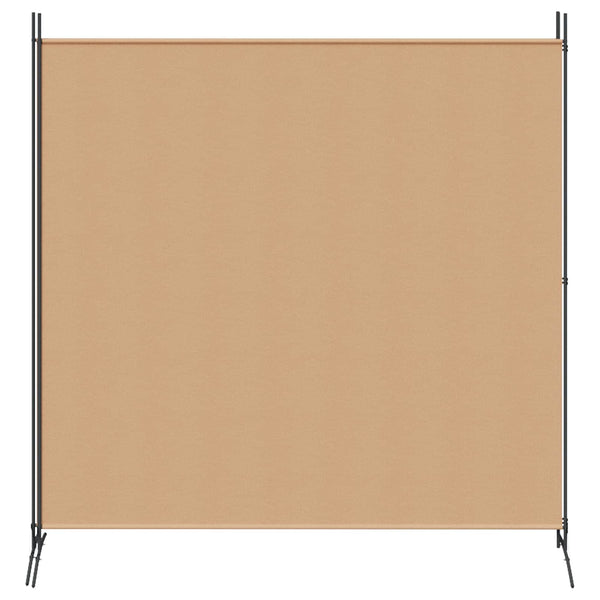 2-Panelin Huonejakaja Beige 348 x 180 cm Kangas