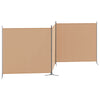 4-paneelinen huoneen jakaja Beige 525 x 180 cm Kangas