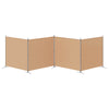 4-paneelinen huoneen jakaja Beige 698 x 180 cm Kangas