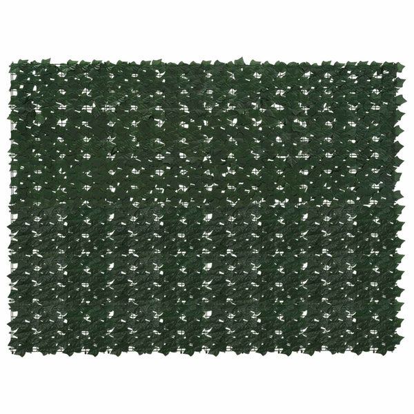 Parvekkeensuoja lehdillä Tummanvihreä 200 x 150 cm