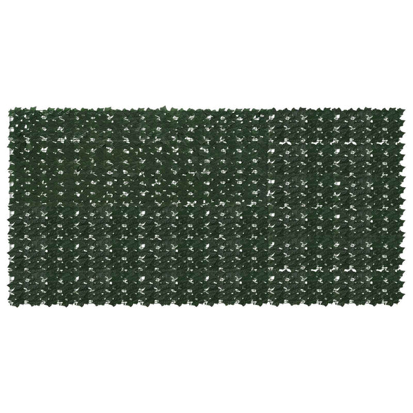 Parvekkeensuoja lehdillä Tummanvihreä 300 x 150 cm