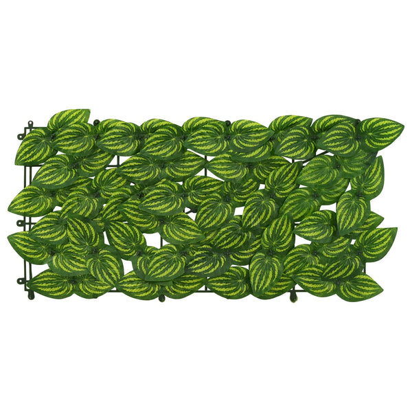 Parvekkeensuoja lehdillä Vihreä ja keltainen 300 x 75 cm