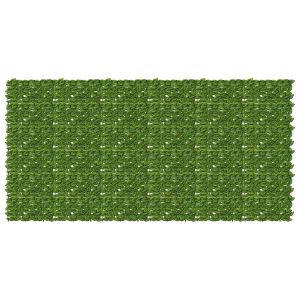 Parvekkeensuoja lehdillä Vihreä ja keltainen 300 x 150 cm