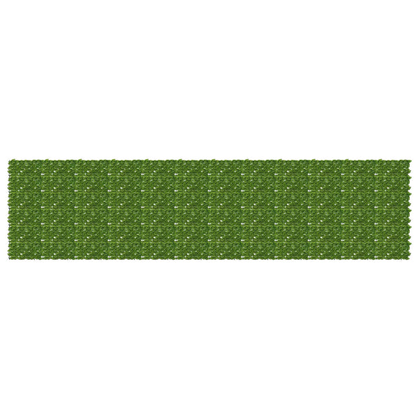 Parvekkeensuoja lehdillä Vihreä ja keltainen 600 x 150 cm