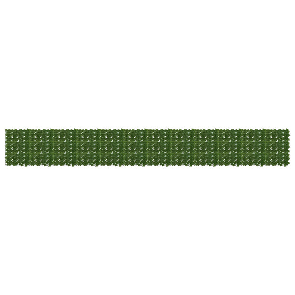 Parvekkeensuoja lehdillä Vihreä 600 x 75 cm