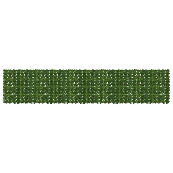 Parvekkeensuoja lehdillä Vihreä 500 x 100 cm