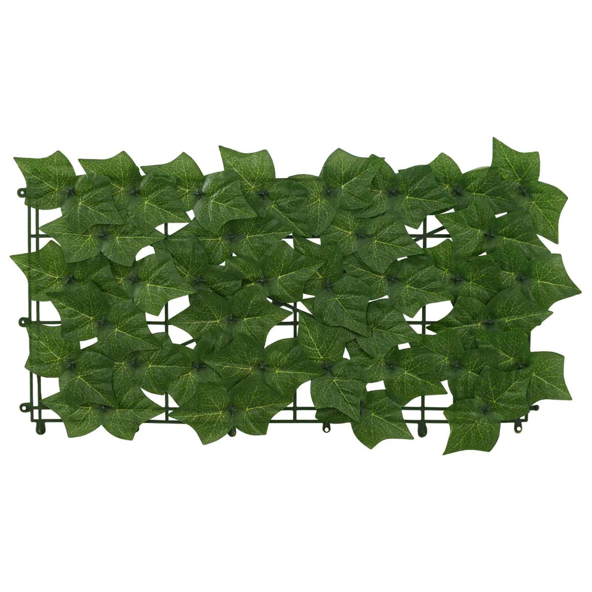 Parvekkeensuoja lehdillä Vihreä 500 x 100 cm