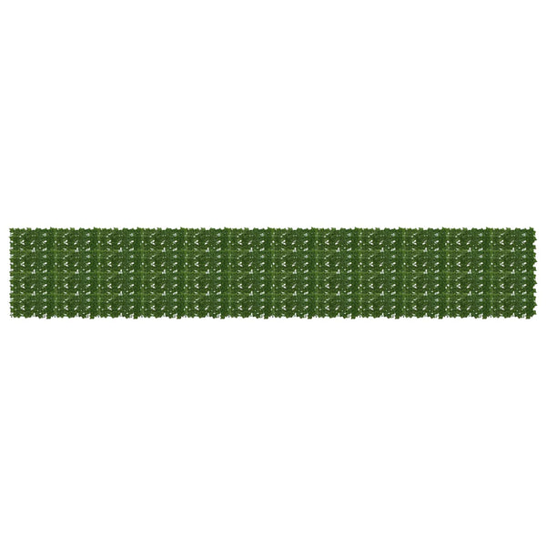 Parvekkeensuoja lehdillä Vihreä 600 x 100 cm