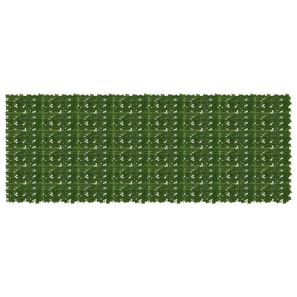 Parvekkeensuoja lehdillä Vihreä 400 x 150 cm