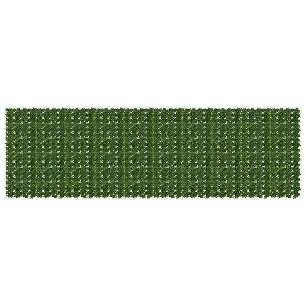 Parvekkeensuoja lehdillä Vihreä 500 x 150 cm