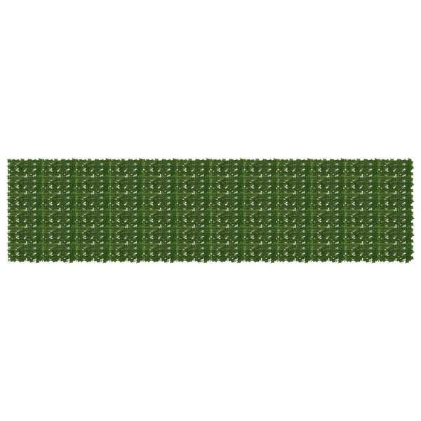 Parvekkeensuoja lehdillä Vihreä 600 x 150 cm