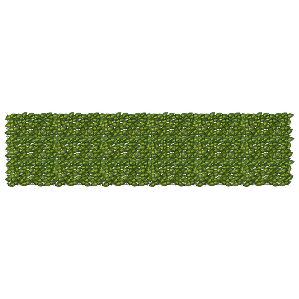 Parvekkeensuoja lehdillä Vihreä ja keltainen 300 x 75 cm