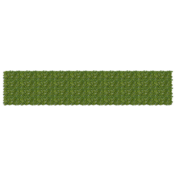 Parvekkeensuoja lehdillä Vihreä ja keltainen 500 x 100 cm