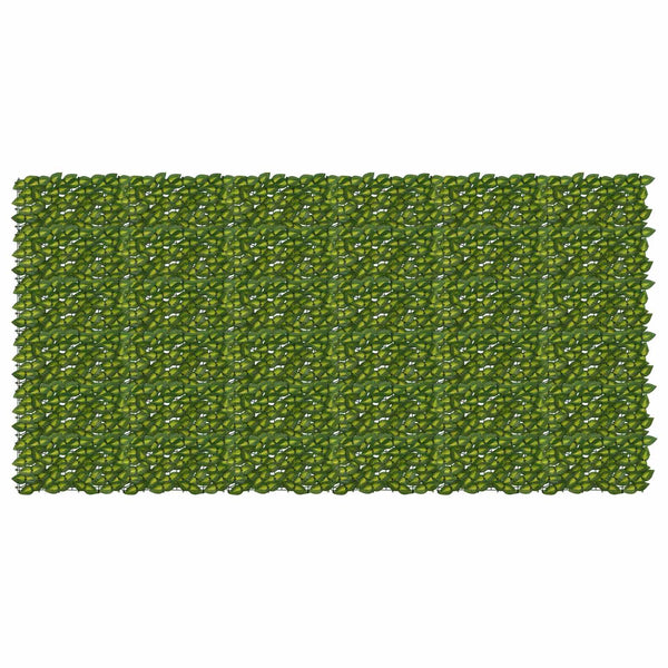 Parvekkeensuoja lehdillä Vihreä ja keltainen 300 x 150 cm