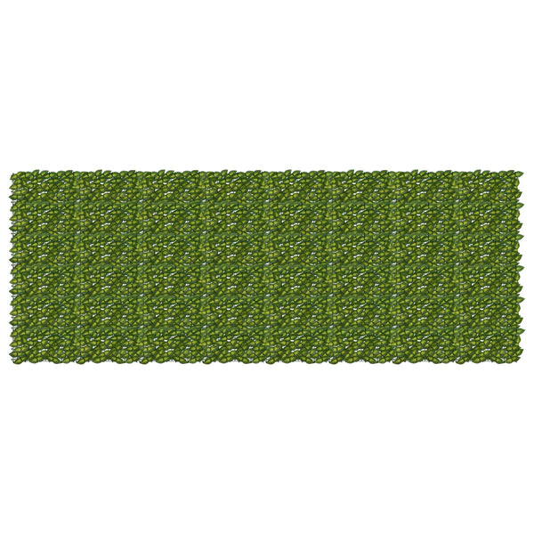 Parvekkeensuoja lehdillä Vihreä ja keltainen 400 x 150 cm