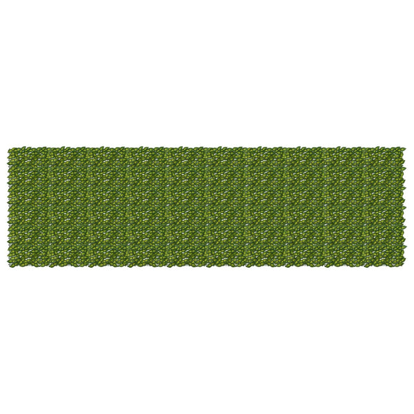 Parvekkeensuoja lehdillä Vihreä ja keltainen 500 x 150 cm