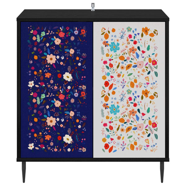 Sivupöytä MAINZ Musta tammi 69 x 33 x 76 cm Tekninen puu