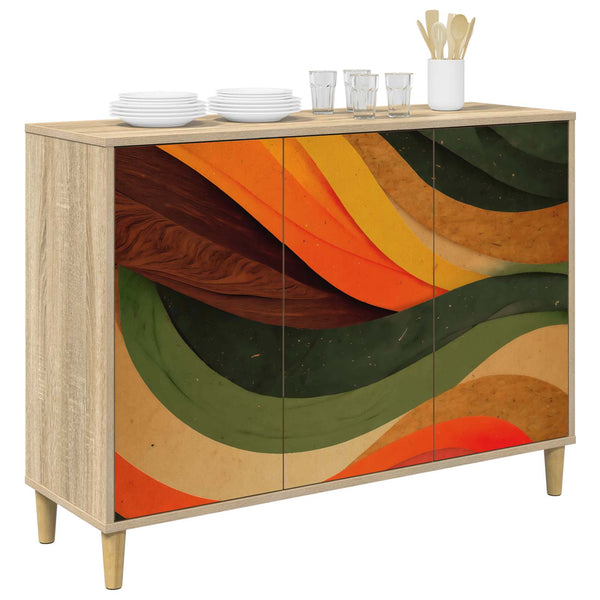 Sivupöytä BONN Sonoma 102 x 33 x 75 cm Tekninen puu