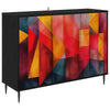 Sivupöytä HEESCH Musta tammi 102 x 33 x 76 cm Tekninen puu