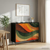 Sivupöytä BONN Musta tammi 102 x 33 x 76 cm Tekninen puu
