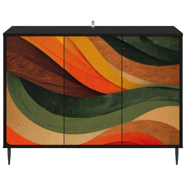 Sivupöytä BONN Musta tammi 102 x 33 x 76 cm Tekninen puu