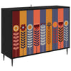 Sivupöytä ESSEN Musta tammi 102 x 33 x 76 cm Tekninen puu