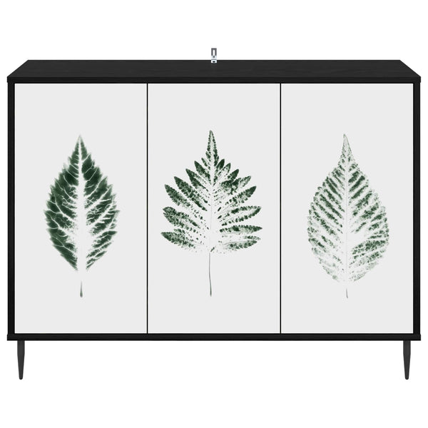 Sivupöytä HANAU Musta tammi 102 x 33 x 76 cm Tekninen puu