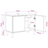 TV-kaappi RAALTE 69 x 33 x 50 cm Sonoma Tekninen puu