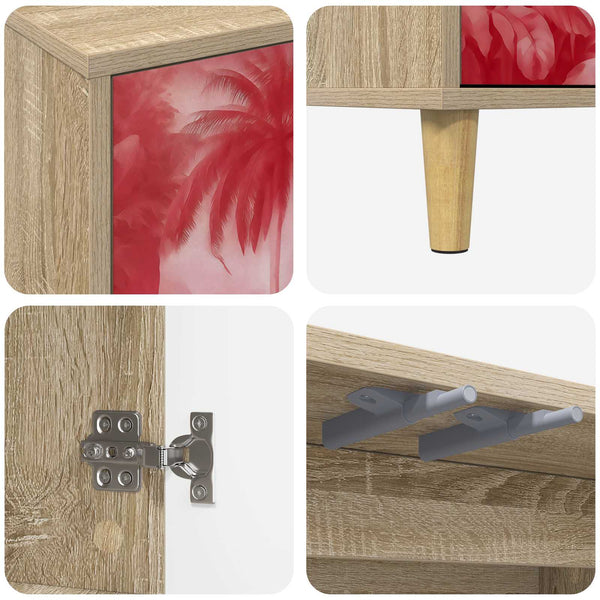 TV-kaappi AACHEN 69 x 33 x 50 cm Sonoma Tekninen puu