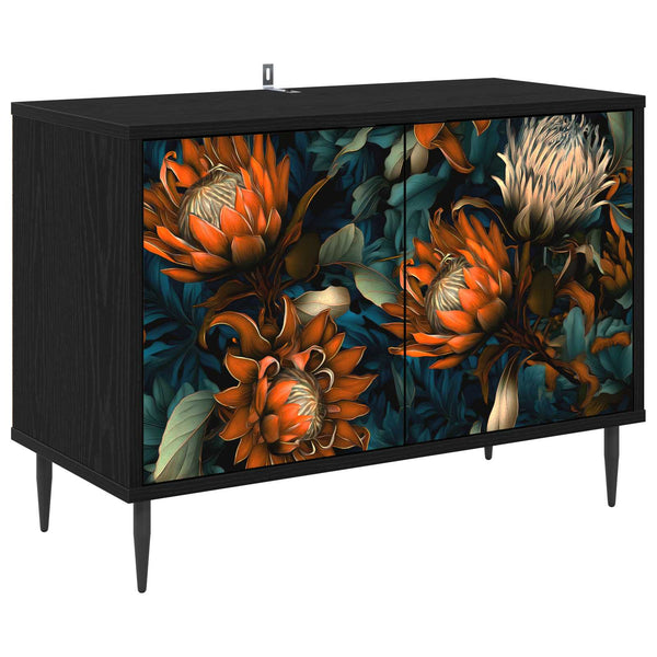 TV-kaappi LOCHEM 69 x 33 x 50,5 cm Musta tammi Tekninen puu