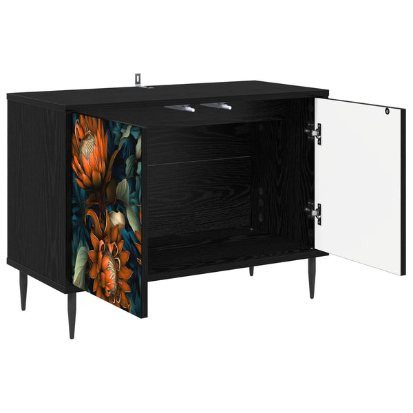 TV-kaappi LOCHEM 69 x 33 x 50,5 cm Musta tammi Tekninen puu
