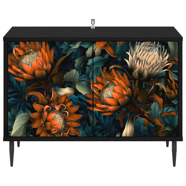 TV-kaappi LOCHEM 69 x 33 x 50,5 cm Musta tammi Tekninen puu